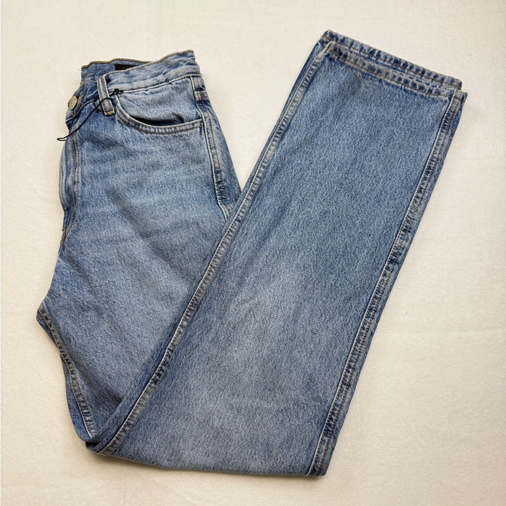 Zara Size 4 Light Blue Straight Jeans